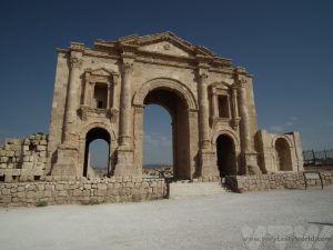 Roman ruins at Jerash Jordan