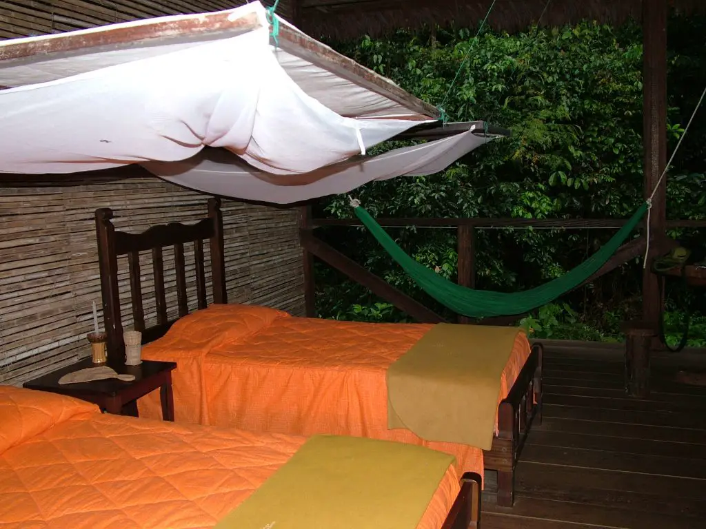 Jungle lodge bedroom