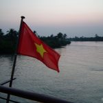 Mekong Delta River Cruise - boat flag