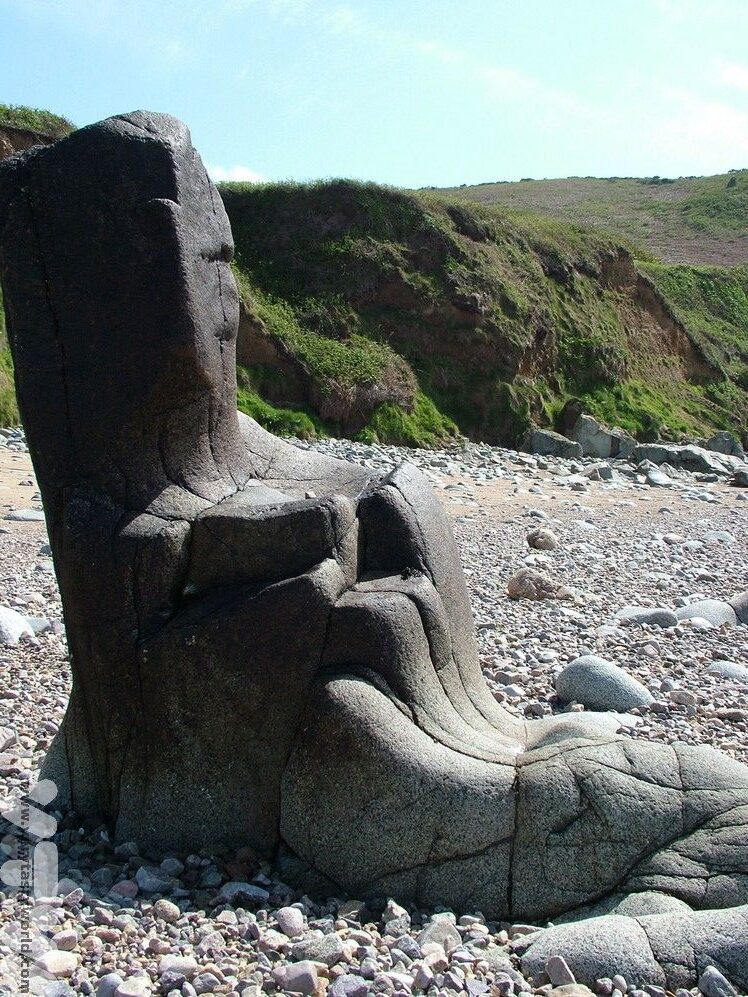 Monk's chair, Clonque Bay, Alderney