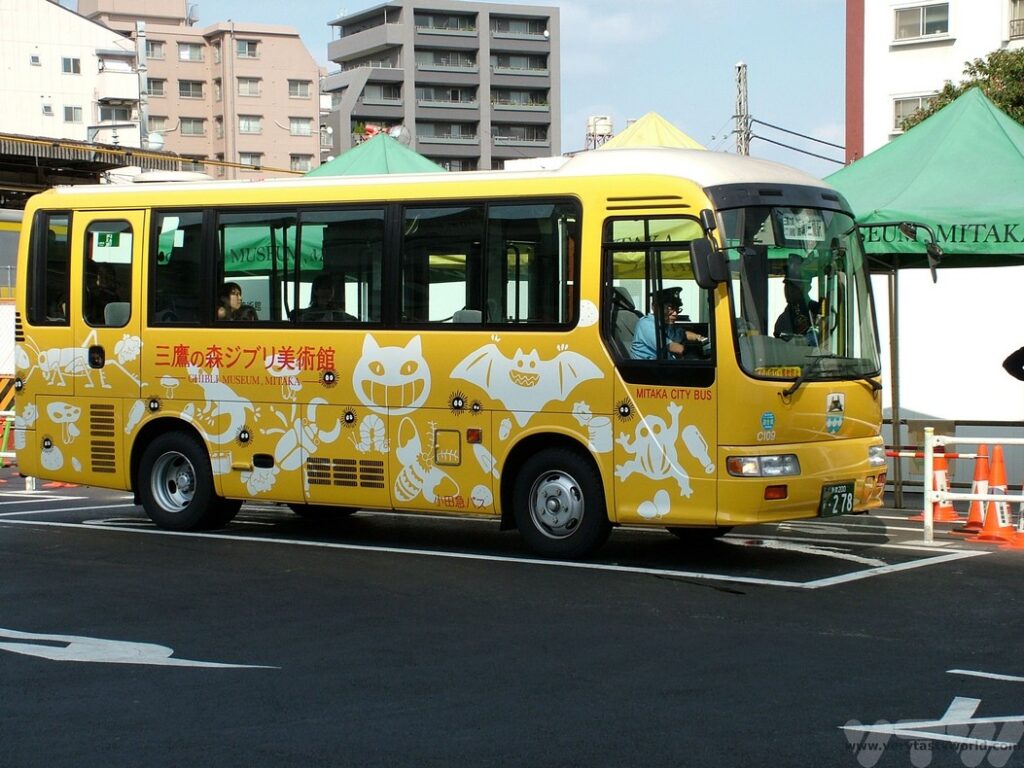 Studio Ghibli museum bus from Mitaka