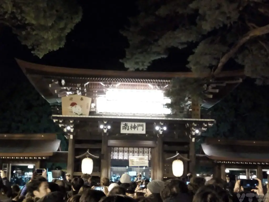 Japanese New Year Tradition at Meiji shrine