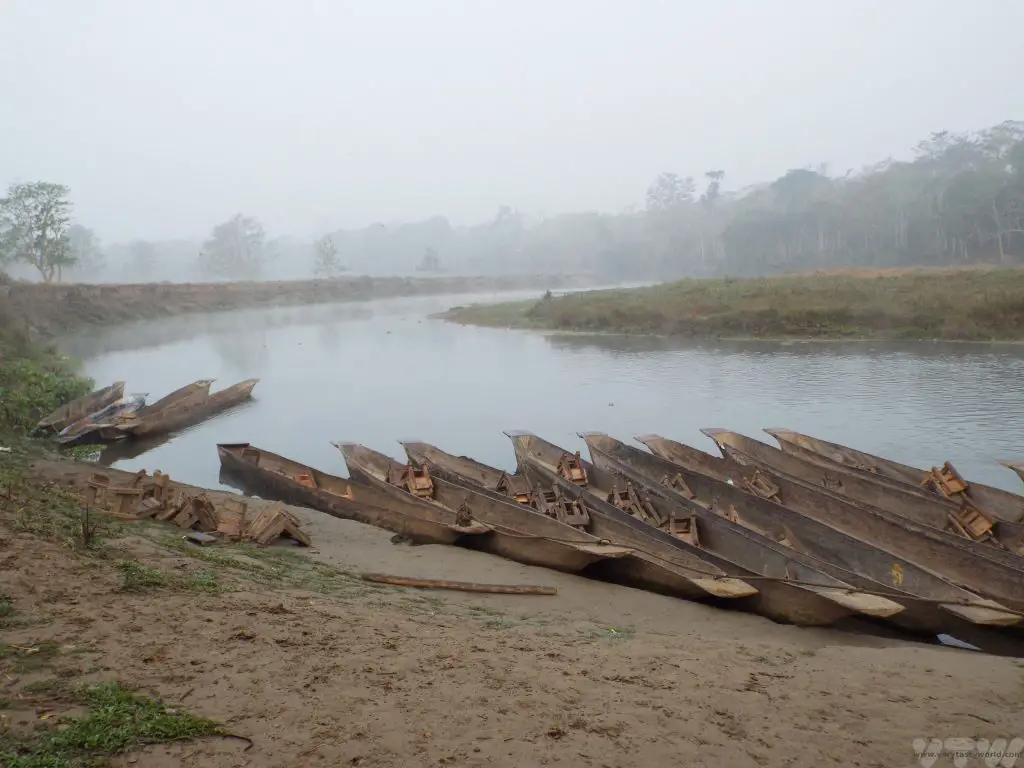 Chitwan National Park river boats