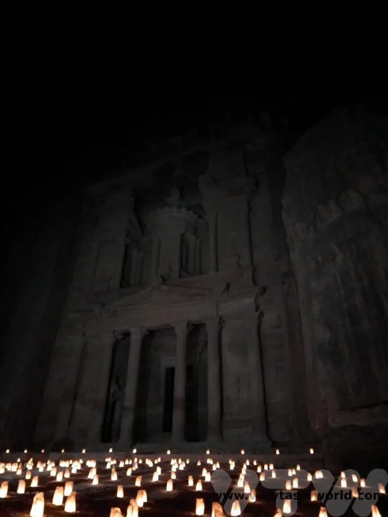 Visit Petra in Jordan Treasury by night
