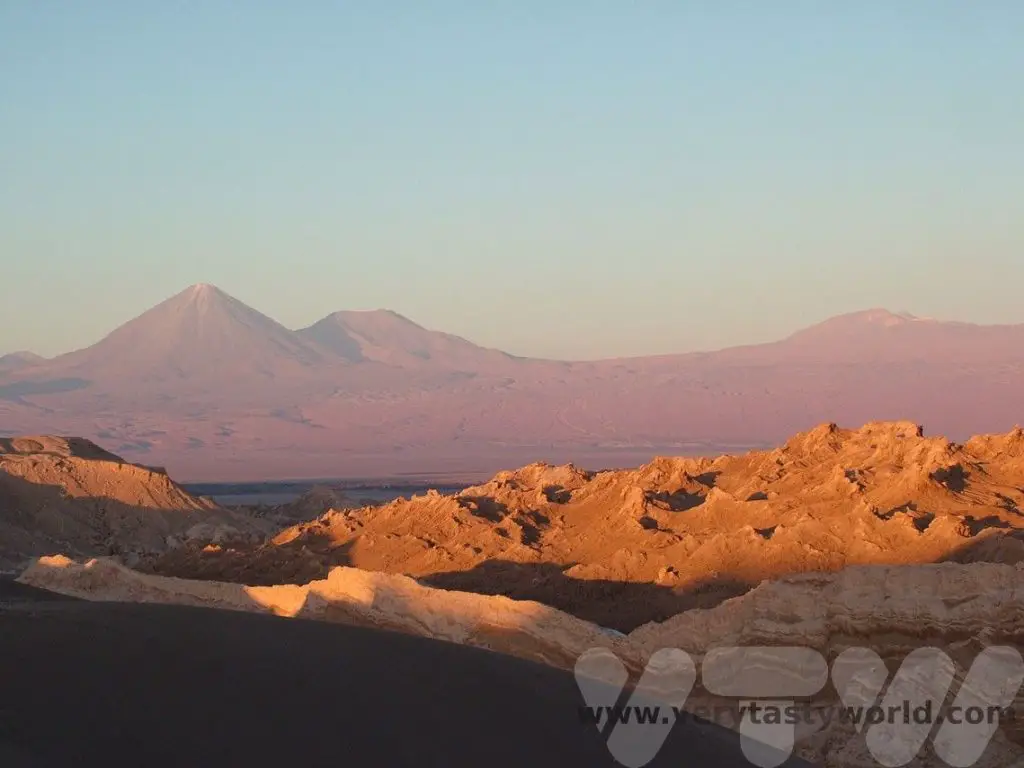 Atacama Licanbur as sun sets