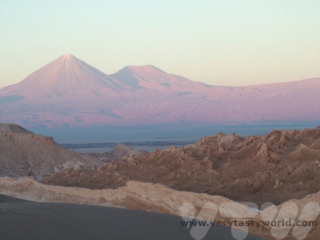 Atacama Licanbur as sun sets