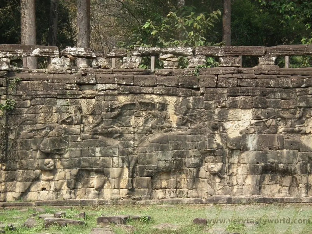 Angkor Thom terrace of elephants