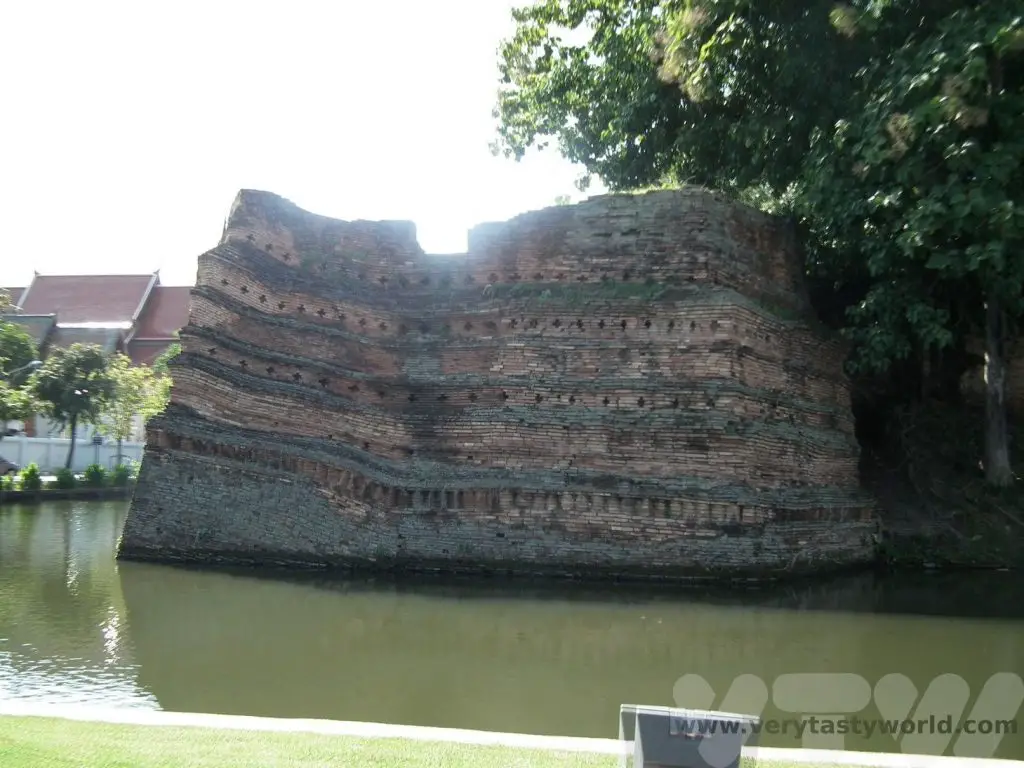 Chiang Mai city wall and moat