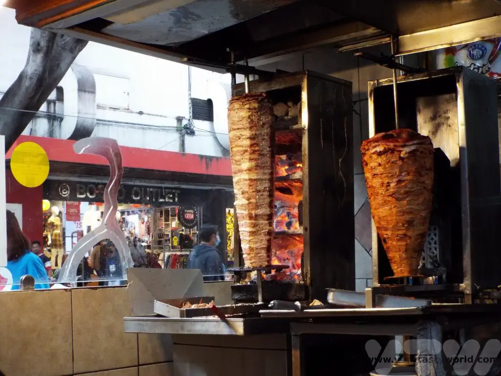 Puebla food tour meat grilling