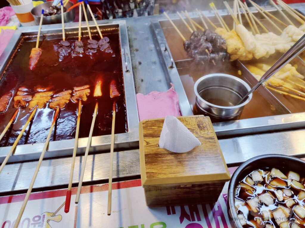 Korean market food