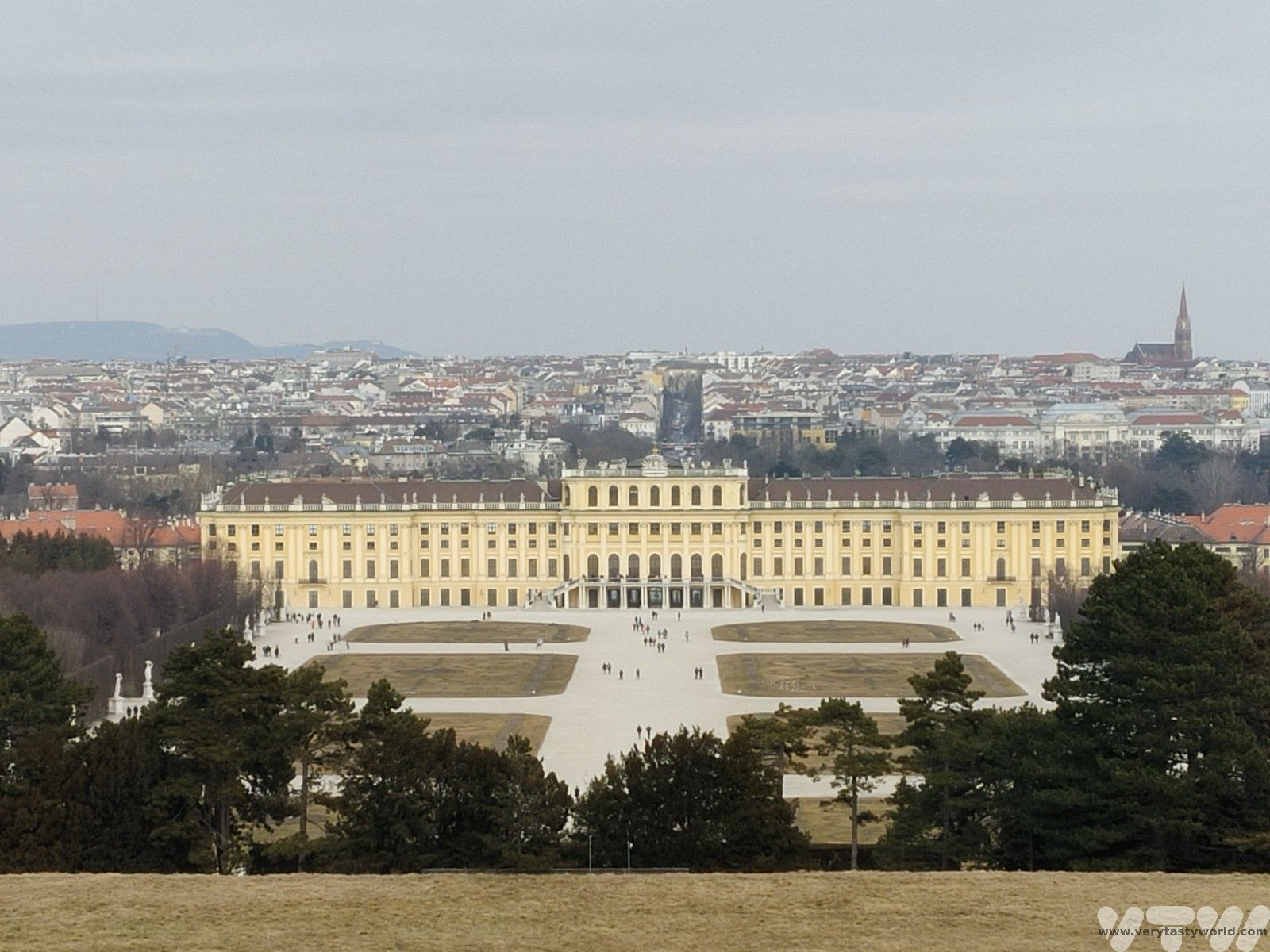 Schonbrunn view of Vienna
