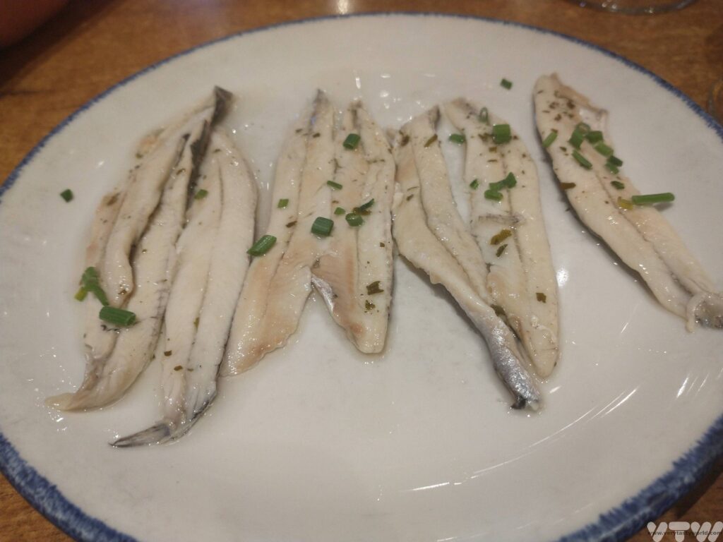 marinated anchovies