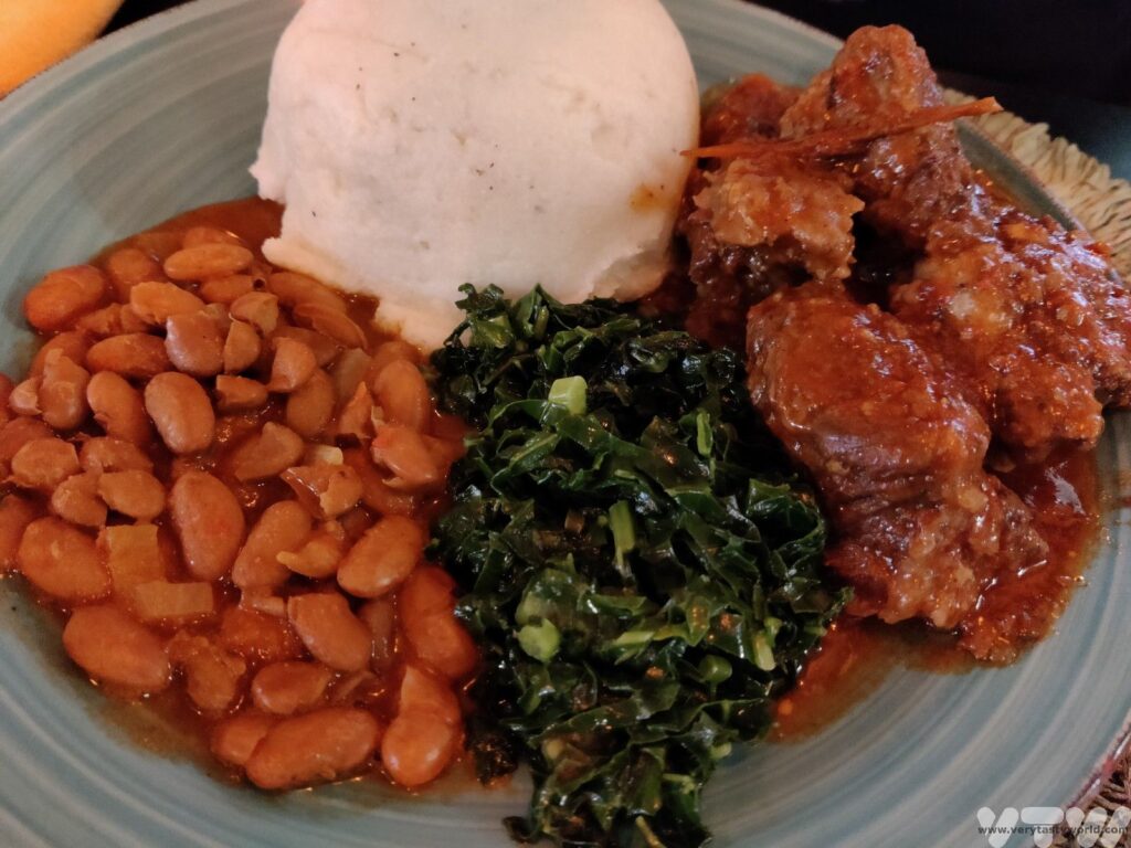 cows head with sadza