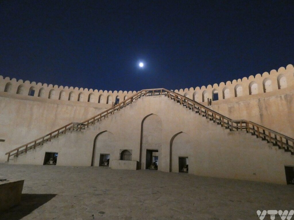 Nizwa fort at night