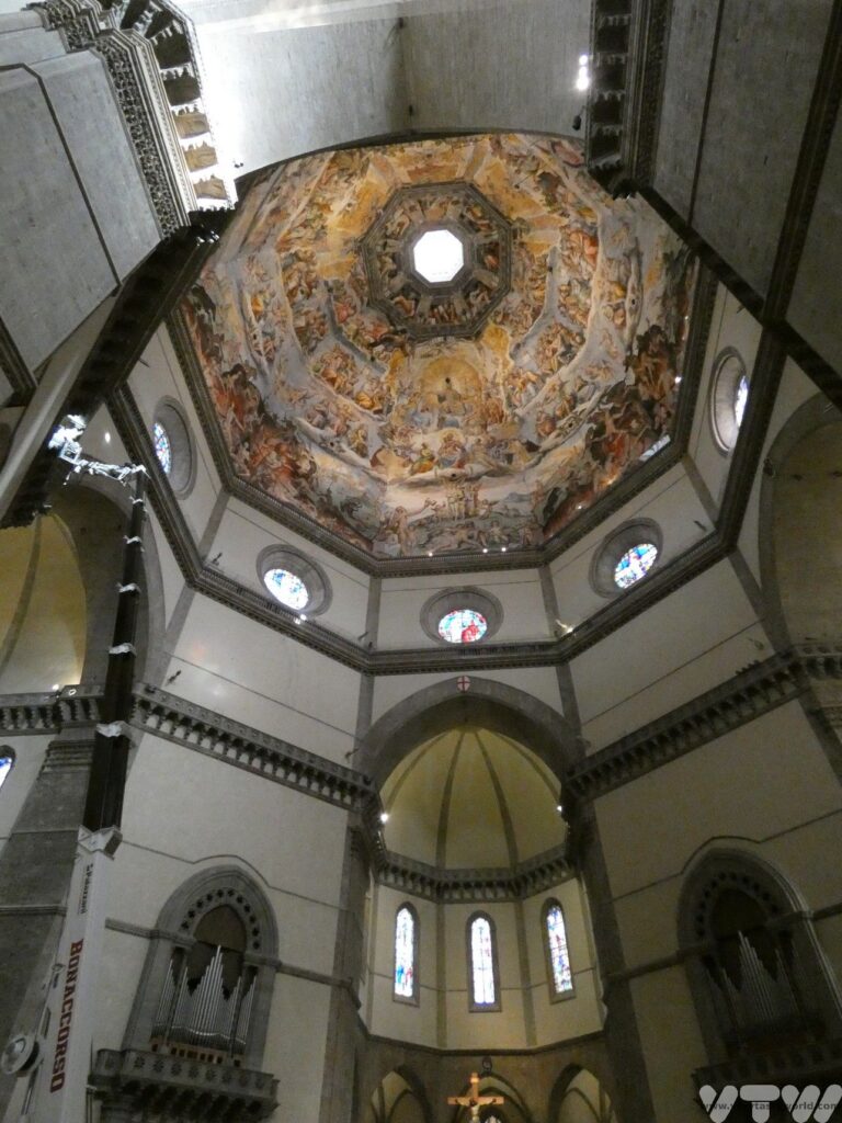interior of the dome of the duomo