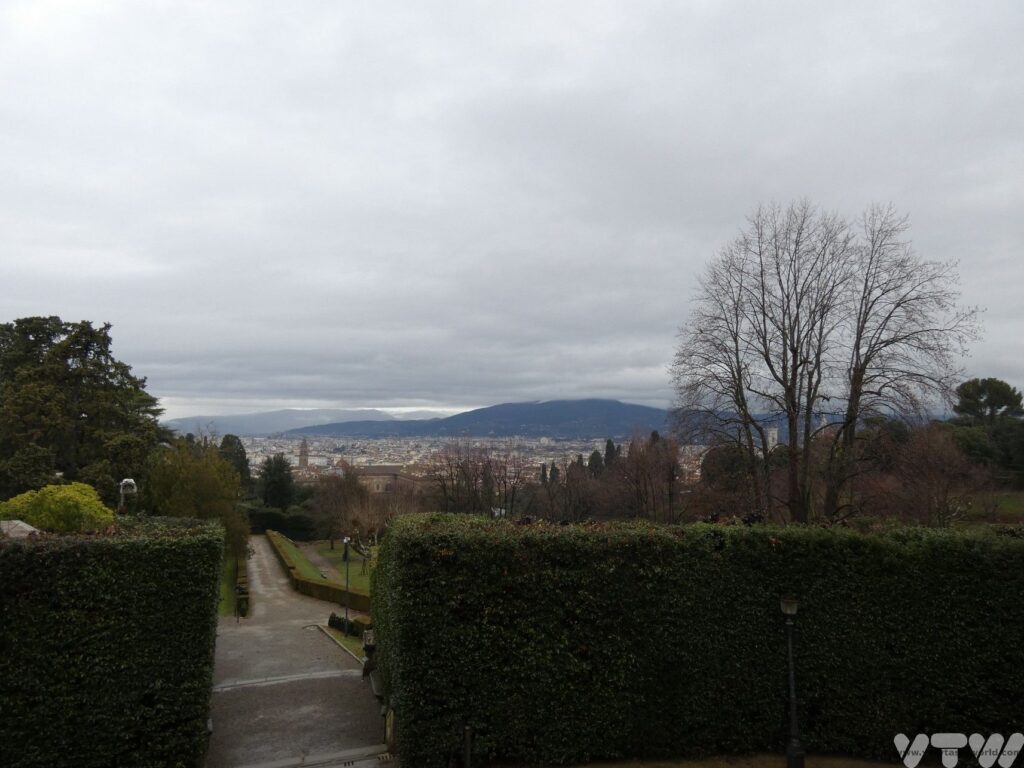 view of Florence from Boboli gardens