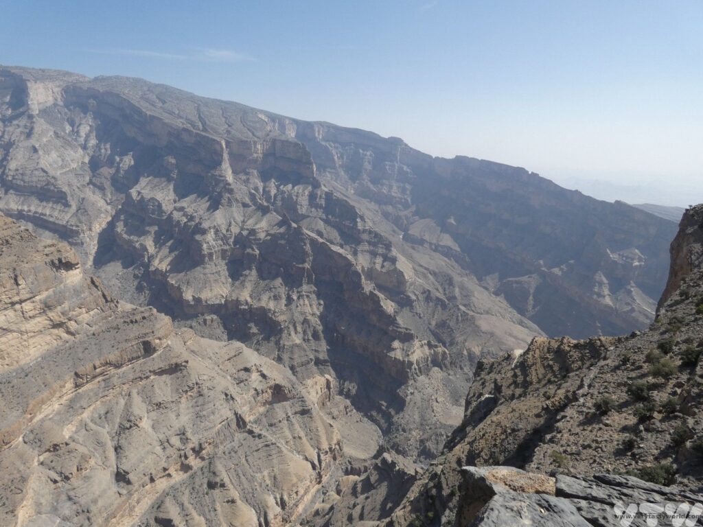 View of the Jebal Shams  canyon in Oman