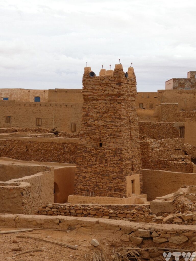 Minaret in the ancient city of Chinguetti  Things to do in mauritania