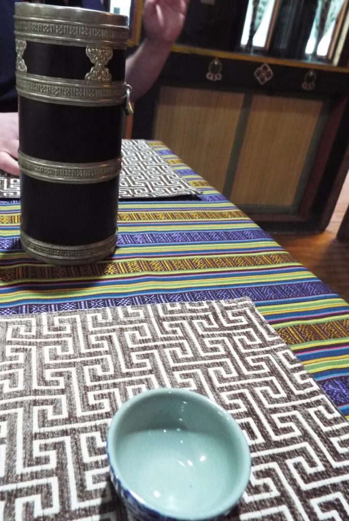 A container full of liquor called arak