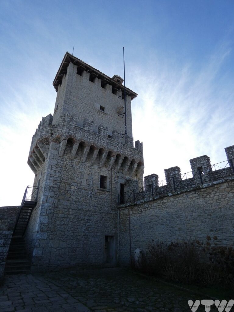 Things to do in San Marino - view of Prima Torre (Guaita) the first tower in San Marino