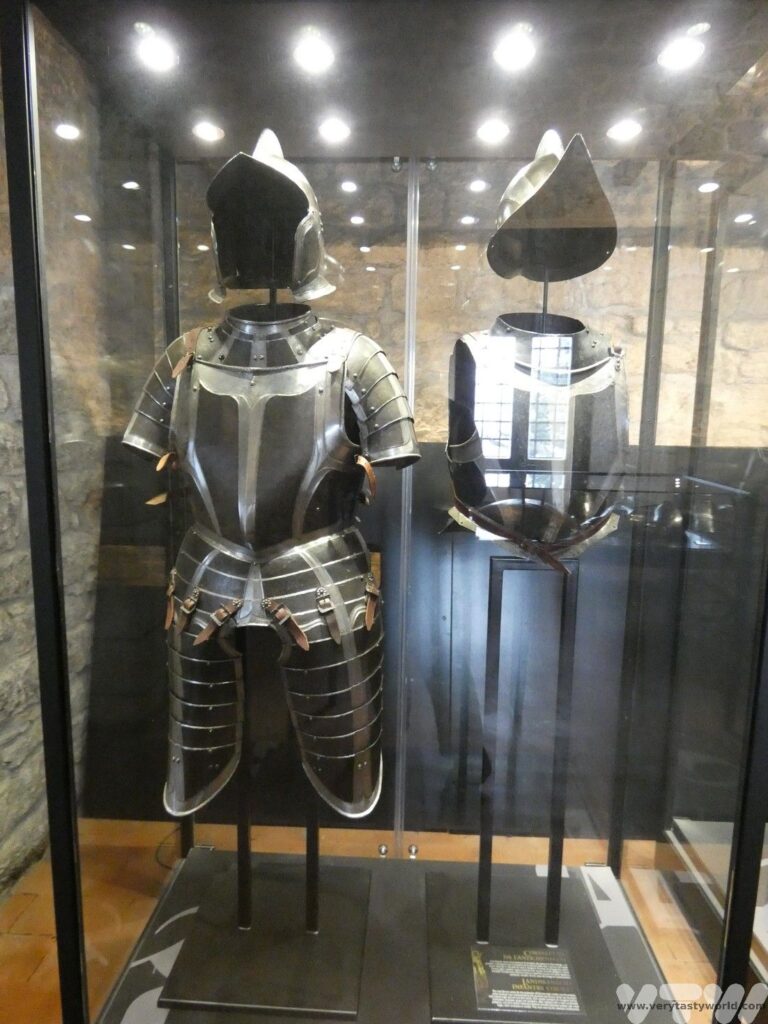 suits of armour in the second tower museum