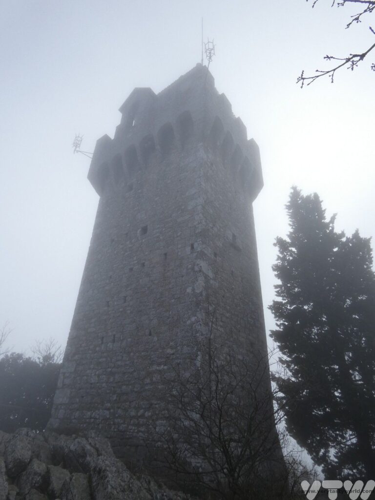 Things to do in San Marino - the third tower shrouded by mist