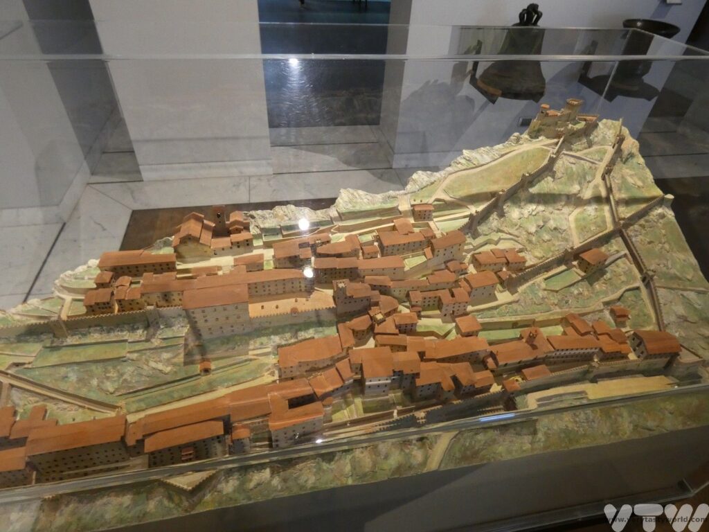model of San Marino in the museum