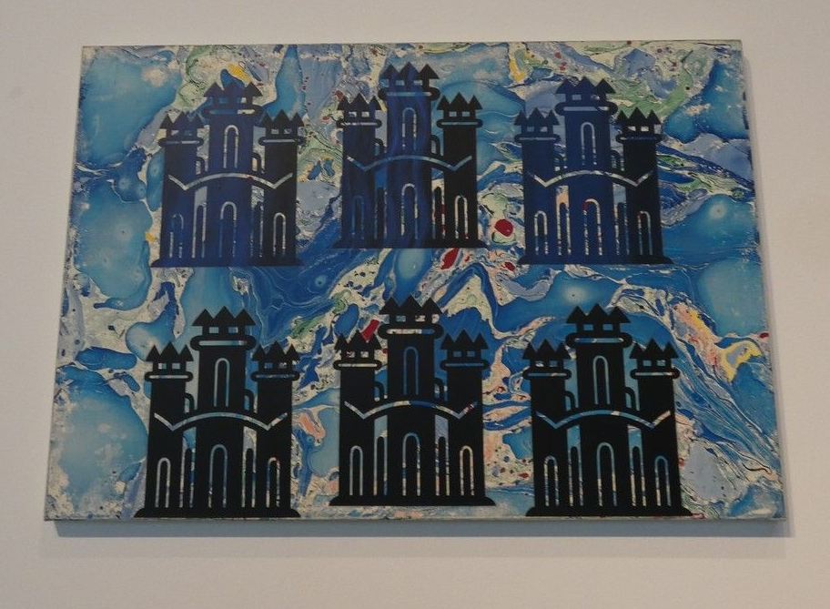 Picture of the three towers in San Marino's art gallery