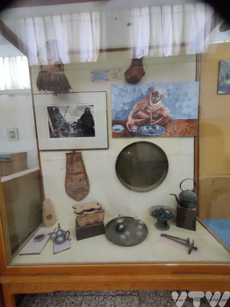 Tea ceremony exhibit at the national museum of Mauritania