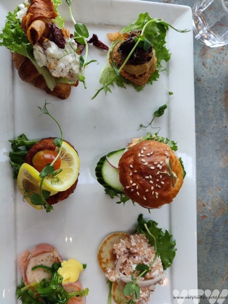 Platter of Greenlandic tapas at Nuuk's cultural centre