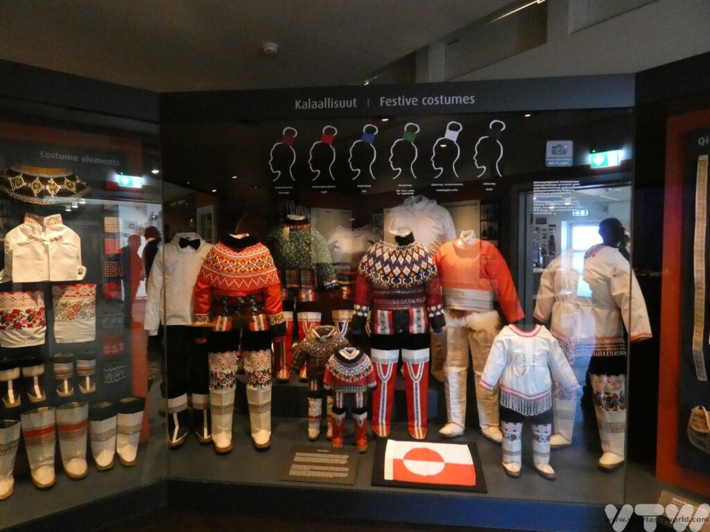traditional inuit costumes in Nuuk National museum of greenland