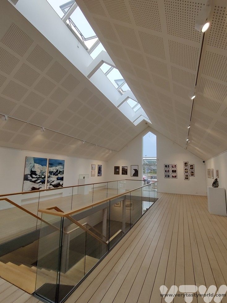 Nuuk's lights and airy art gallery