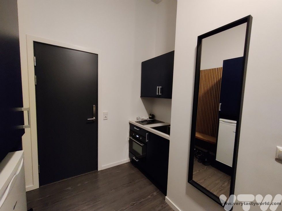 view of apartment kitchen in Nordbo hotel in Nuuk